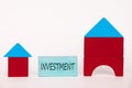 Investing in bigger house concept. Home investment concept