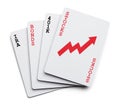 Investing Cards Royalty Free Stock Photo