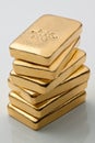 Investing in real gold than gold Royalty Free Stock Photo