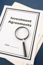 Investment Agreement Royalty Free Stock Photo