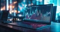 Investment analysis in progress - A trader\'s digital workspace