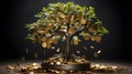 Growing money tree.