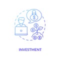 Investment concept icon