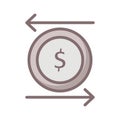 Investment   fill inside vector icon which can easily modify or edit Royalty Free Stock Photo
