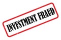 Investment fraud heading Royalty Free Stock Photo
