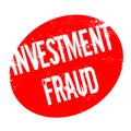 Investment Fraud rubber stamp Royalty Free Stock Photo