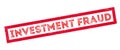 Investment Fraud rubber stamp Royalty Free Stock Photo