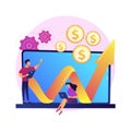 Investment fund abstract concept vector illustration.