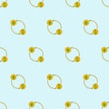 Investment fund seamless pattern. Search for brilliant idea, discover opportunity or benefit from idea. Long term investing