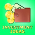 Investment Ideas Meaning Investing Tips 3d Illustration