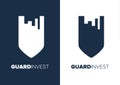 Investment Logo Design Vector Illustration. Design Concept. Emblem. Logo Template Design Vector.Trading