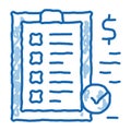 investment matters doodle icon hand drawn illustration