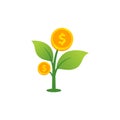 Investment money vector icon illustration. stock market vector design ssymbol illustration