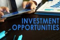 Investment opportunities concept.