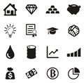 Investment Plan Icons Royalty Free Stock Photo