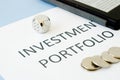 Investment portfolio Royalty Free Stock Photo