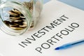 Investment portfolio Royalty Free Stock Photo