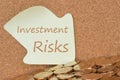 Investment Risks written on note