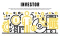 Investor banner, outline style