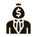 investor icon Vector Glyph Illustration