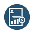 Investor information vector icon which can be easily modified or edit