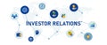 investor relations corporate success business marketing with growth chart financial