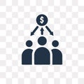 Investor vector icon isolated on transparent background, Investor transparency concept can be used web and mobile