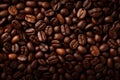 Invigorating Coffee background closeup topview. Generate Ai