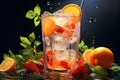 Invigorating Refreshing cool drink. Generate Ai