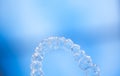 Invisible dental aligner brackets Royalty Free Stock Photo