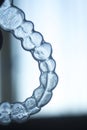 Invisible dental teeth brackets aligners braces retainers Royalty Free Stock Photo