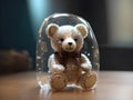 Invisible Snuggles: Mesmerizing Transparent Teddy Capture