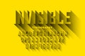 Invisible style font Royalty Free Stock Photo