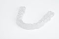 Invisible teeth aligners isolated on white background Royalty Free Stock Photo