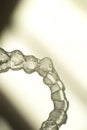 Invisible teeth aligners braces Royalty Free Stock Photo