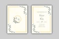 Wedding invitation template, background floral wedding invitation.