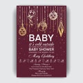 Invitation card for Baby Shower