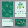 Invitation-Congratulation Card Set Royalty Free Stock Photo