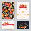 Invitation or Congratulation Card Set