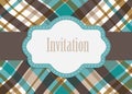 Invitation design card vector