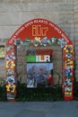 Invitation display to a conference t the ILR School at Cornell Royalty Free Stock Photo