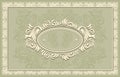 Invitation or frame or label with Floral backgroun Royalty Free Stock Photo