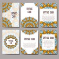 Invitation graphic card with mandala.