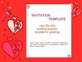 Invitation-heart-red-background