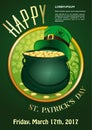 Invitation poster for St. Patricks Day. 17 March