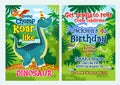 Invitation template for dinosaur fun celebration