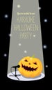 Invitation to Halloween karaoke party