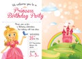 Invitation to Princess Birthday Party