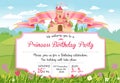 Invitation to Princess Birthday Party Royalty Free Stock Photo