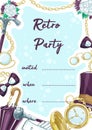 Invitation to a retro party